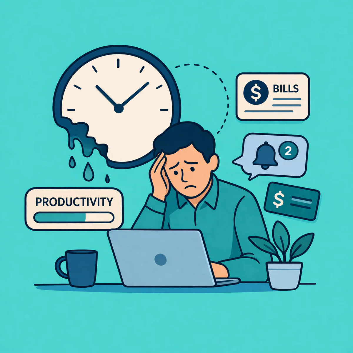 The Hidden Cost of Financial Stress at Work article illustration