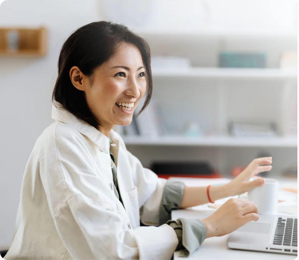 Employee thinking through workplace benefits and financial planning decisions