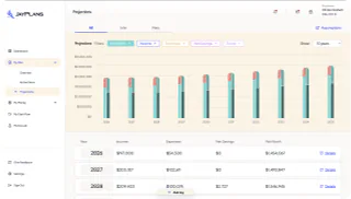 JayPlans employer planning projections preview
